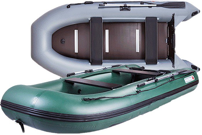 Лодка надувная YUKONA 360TSE (F) (с килем) -с фанерным полом ( серый )